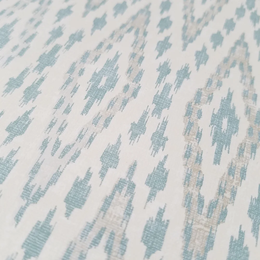 Wallpaper Blue Aztec Vibe Carey Lind - boho
